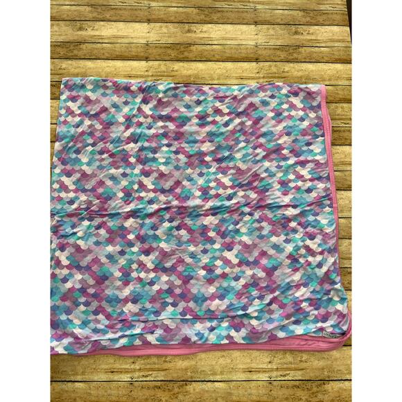Little Bum Bums Salty But Sweet Mermaid Shell Bamboo Blanket 50x50" - Picture 5 of 10
